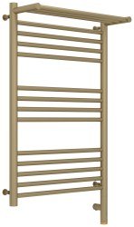 Полотенцесушитель электрический Сунержа Богема 3.0 R с полкой 50x80, матовое золото
