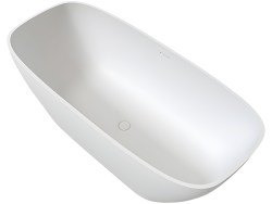 Ванна UNI-FLOW Oval FS307-1750 Gloss White 170x76 из искусственного камня