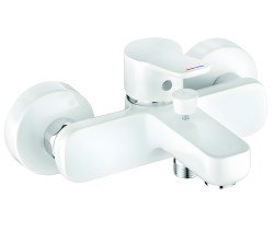 Смеситель для ванны Kludi Pure&Easy 376819165, белый матовый