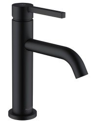 Смеситель для раковины Kludi Nova Fonte Pura 202883915 с донным клапаном, черный матовый