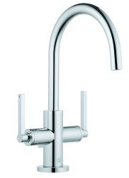 Смеситель для раковины Kludi Nova Fonte Puristic 201180515 с донным клапаном, хром