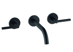 Смеситель для раковины Kludi Nova Fonte Puristic 201443915 встраиваемый, черный матовый