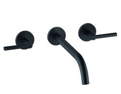 Смеситель для раковины Kludi Nova Fonte Puristic 201463915 встраиваемый, черный матовый