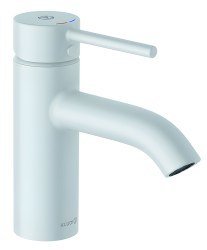 Смеситель для раковины Kludi Bozz 382665376 с донным клапаном, белый матовый