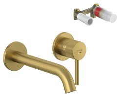 Смеситель для раковины Kludi Bozz Set 38245N076S встраиваемый, золото