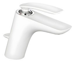 Смеситель для раковины Kludi Balance 520239175 с донным клапаном, белый матовый