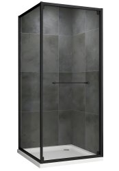 Душевой уголок Abber Schwarzer Diamant AG0A090B 90x90, профиль черный
