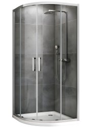 Душевой уголок Abber Schwarzer Diamant AG01080 80x80, профиль хром