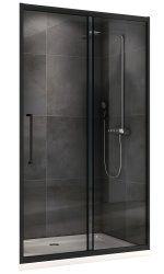 Душевая дверь Abber Schwarzer Diamant AG30100B 100x195, профиль черный