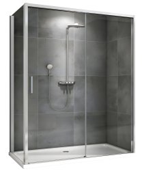 Душевой уголок Abber Komfort AG93160-S92 160x90, профиль хром
