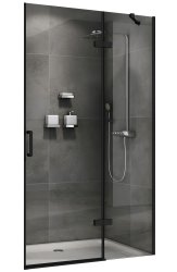 Душевая дверь Abber Zart AG08120B 120x195, профиль черный