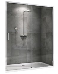 Душевая дверь Abber Komfort AG93130 130x200, профиль хром