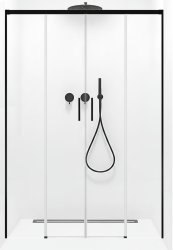 Душевая дверь Radaway Idea Black DWD 160, профиль черный