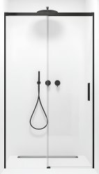 Душевая дверь Radaway Idea Black DWJ 140 L, профиль черный