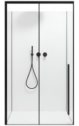 Душевая дверь Timo TDSS-130/03C-8R 130x200, профиль черный