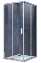 Душевой уголок Vincea Alpha VSS-3AL100CL 100x100, профиль хром
