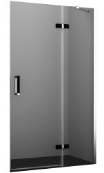 Душевая дверь Wasserkraft Aller 10H05RB Black Matt 120x200, профиль хром