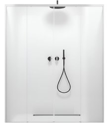 Душевая дверь Wasserkraft Lippe 45S08 150x190, профиль хром