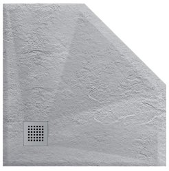 Душевой поддон Vincea VST-4SP1010G 100x100 из искусственного камня, серый