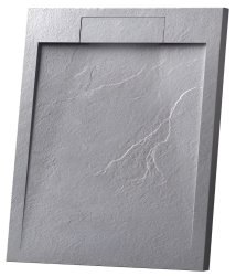 Душевой поддон Vincea VST-4SRL8010G 100x80 из искусственного камня, серый