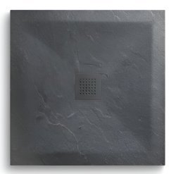 Душевой поддон Vincea VST-4SR1010A 100x100 из искусственного камня, антрацит