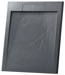 Душевой поддон Vincea VST-4SRL8012A 120x80 из искусственного камня, антрацит