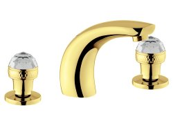 Cмеситель для раковины Migliore Axo Crystal 27114, золото