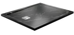 Душевой поддон WasserKraft Neime 19T10 120x100 из искусственного камня, черный