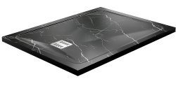 Душевой поддон WasserKraft Neime 19T07 120x90 из искусственного камня, черный