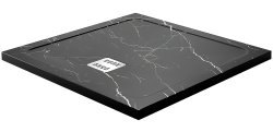 Душевой поддон WasserKraft Neime 19T03 90x90 из искусственного камня, черный