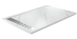Душевой поддон WasserKraft Rhin 44T36 140x90 из искусственного камня, белый