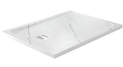 Душевой поддон WasserKraft Rhin 44T07 120x90 из искусственного камня, белый