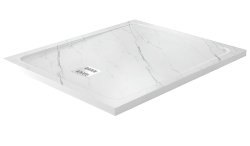 Душевой поддон WasserKraft Rhin 44T10 120x100 из искусственного камня, белый