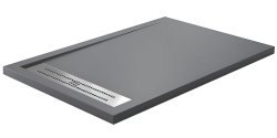 Душевой поддон WasserKraft Wiese 84T06 120x80 из искусственного камня, серый