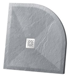 Душевой поддон Vincea VST-4SQ1010G 100x100 из искусственного камня, серый