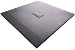 Душевой поддон WasserKraft Elbe 74T19 100x100 стеклопластик, черный