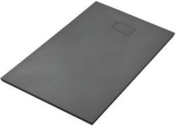 Душевой поддон WasserKraft Elbe 74T35 140x80 стеклопластик, черный