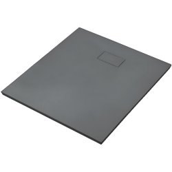 Душевой поддон WasserKraft Elbe 74T02 80x80 стеклопластик, черный