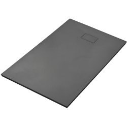 Душевой поддон WasserKraft Elbe 74T17 100x80 стеклопластик, черный