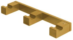 Крючок тройной Colombo MiniQ CD137.OM, матовое золото