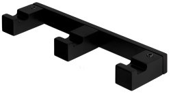Крючок тройной Colombo MiniQ CD137.NM, черный матовый