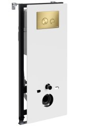 Инсталляция для унитаза Wasserkraft Abens 20TLT.010.ME.WH.MG01 с кнопкой