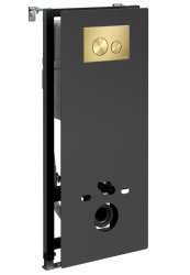 Инсталляция для унитаза Wasserkraft Abens 20TLT.010.ME.BL.MG02 с кнопкой