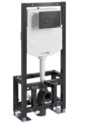Инсталляция для унитаза Wasserkraft Dill 61TLT.010.ME.MB01 с кнопкой