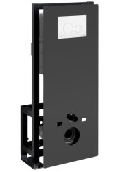 Инсталляция для унитаза Wasserkraft Glan 66TLT.010.ME.BL.WM02 с кнопкой