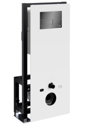 Инсталляция для унитаза Wasserkraft Glan 66TLT.010.ME.WH.PB04 с кнопкой