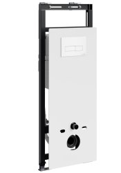 Инсталляция для унитаза Wasserkraft Salm 27TLT.010.ME.WH.WM03 с кнопкой