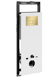 Инсталляция для унитаза Wasserkraft Salm 27TLT.010.ME.WH.MG04 с кнопкой