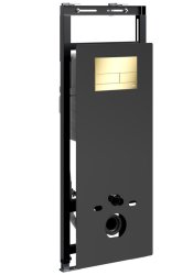 Инсталляция для унитаза Wasserkraft Salm 27TLT.010.ME.BL.PG04 с кнопкой