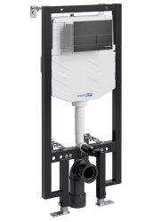Инсталляция для унитаза Wasserkraft Vils 56TLT.010.ME.MB04 с кнопкой